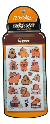 Stickers De Carpincho Wero Pack De 2 Planchas Premium
