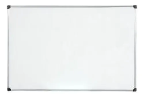 Pizarra Lam Bca Fugi 40 X 60 Niños Marco Metálico Blanco