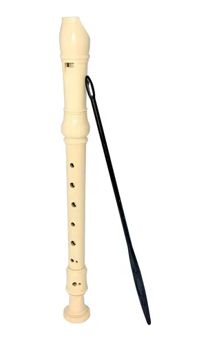 Flauta Dulce Soprano Moderna Instrumento Escolar Maped Blanco