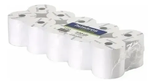 Rollo Papel Obra Húsares 57mm X 30m Blanco Pack 10 Unidades Blanco