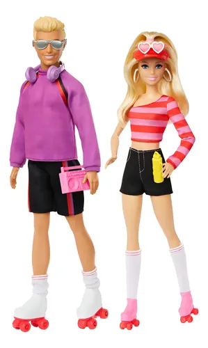 Muñecos Barbie Y Ken 65 Aniv En Patines Coleccionables
