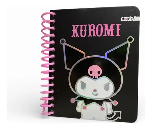 Cuaderno Premium Mooving Kuromi Pocket 96 Hojas