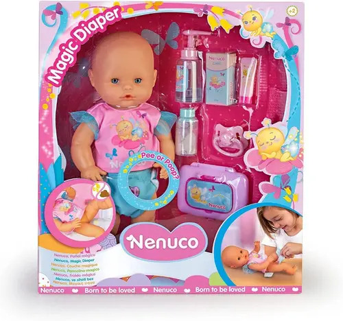 Juguete Nenuco Muñeca Interactiva Pañal Magico Accesorios