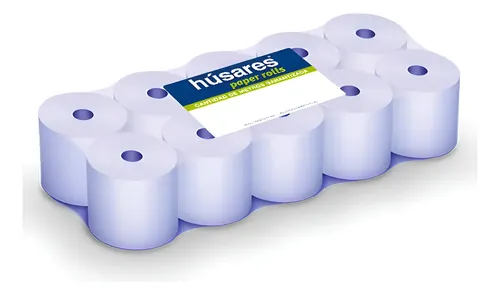 Rollo Térmico Húsares 37mm X 20m Blanco Pack 10 Unidades Blanco
