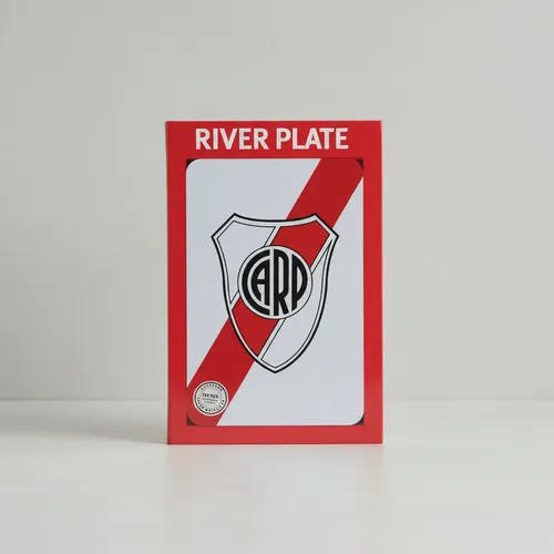 Cuaderno Tapas Metálicas 128 Hojas River Plate 10x15cm Rojo