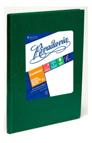 Rivadavia Cuaderno 16x21 98 Hojas Cuadriculado Araña Verde Verde