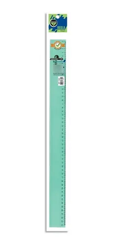 Regla Pizzini Estudio Verde 50 Cm Verde