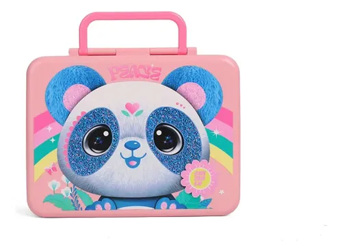 Lunchera Lunchbox Panda Bt133 Chimola Color Rosa Y Fucsia Rosa Y Fucsia
