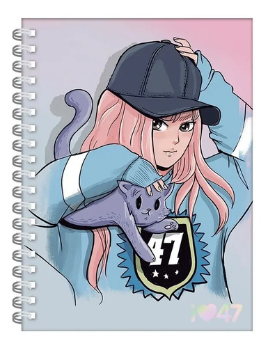 Cuaderno Mooving 47 Street Espiral 16x21cm Tapa Dura