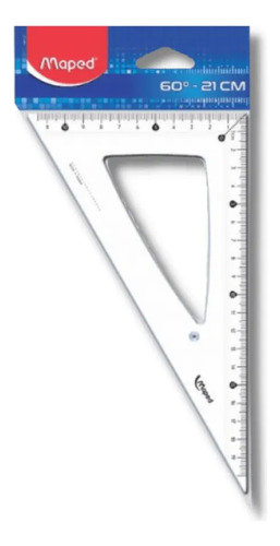 Escuadra Escolar 1 Pieza Maped 60 Grados 21cm