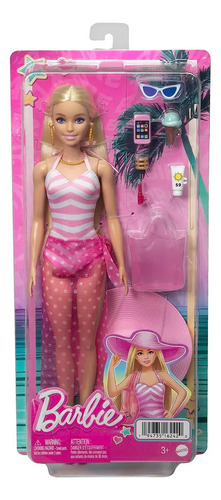 Muñeca Barbie Fashion And Beauty Dia De Playa Hpl73 Mattel
