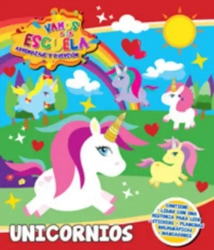 Vamos A La Escuela Unicornios Libro+stickers+marcadores