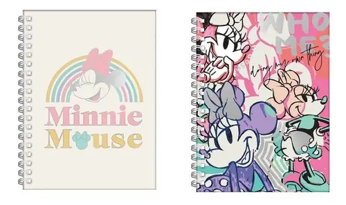 Cuaderno 16x21 80 Hojas Mooving A5 Minnie Mouse Espiral
