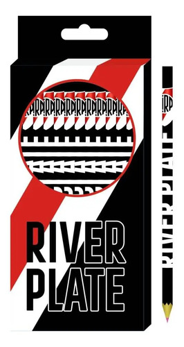 Lapices De Color River Plate X12 Largos Ri463 Rojo