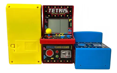 Mini Arcade Retro Games Tetris 49 Juegos En D Box Rojo
