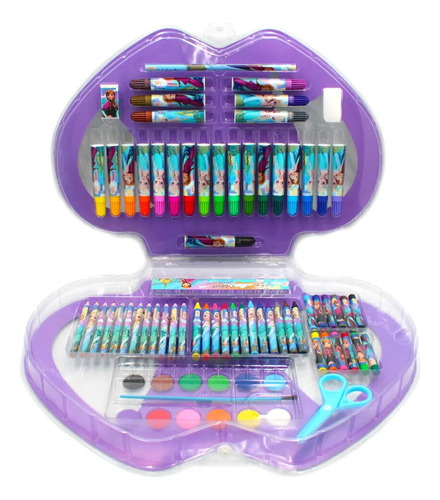 Set De Arte Frozen 78 Pcs. Dibuja, Pinta, Divertite!!
