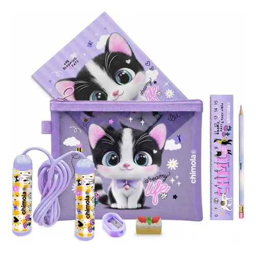 Chimola Set Escolar School Set Mesh Cat St48
