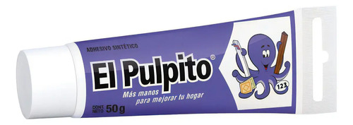 El Pulpito Adhesivo De Montaje Pomo 50g Blanco