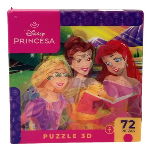 Puzzle 3d Lenticular Disney Princesas De 72 Piezas Tapimovil