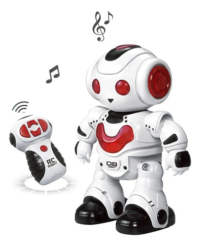 Robot Sebigus Baila Camina Luz Sonido Control Remoto Robot Blanco Y Rojo