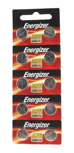 Pack 10 Pilas Pila Energizer Ag13 Lr44 A76