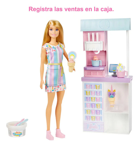 Barbie Careers Set Heladería Con Muñeca
