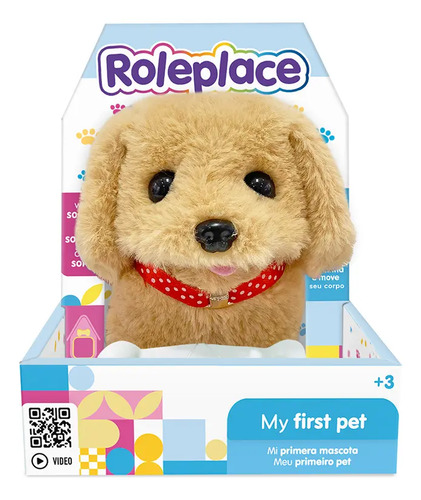 Roleplace Perro Beige Con Movimiento Y Sonido My First Pet Multicolor