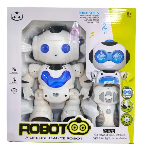 Robot Sebigus Baila Camina Luz Sonido Control Remoto Robot Blanco