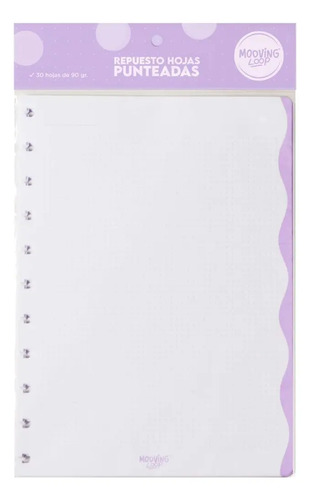 Repuesto Cuaderno Inteligente Mooving Punteado A4 30 Hojas