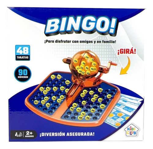 Gran Juego Bingo 90 Numeros 48 Tarjetas Kids Club