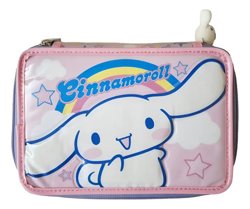 Cartuchera Cinnamoroll 2 Pisos Útiles Cresko Cinnamoroll Cinnamoroll Arcoíris