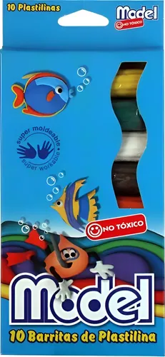 Juguete Para Masa Y Plastilina Model Plastilina X10 Surtidos Multicolor
