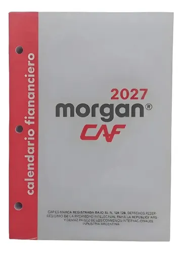 Taco Financiero Morgan 2027 Caf 13 X 17 Cm Financiero 2027