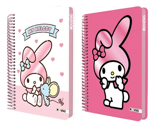 Cuaderno Mooving My Melody Pocket Espiral 50 Hojas My Melody