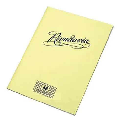 Cuaderno Rivadavia 16x21 Tapa Flexible 48 Hojas Cuadriculado Crema