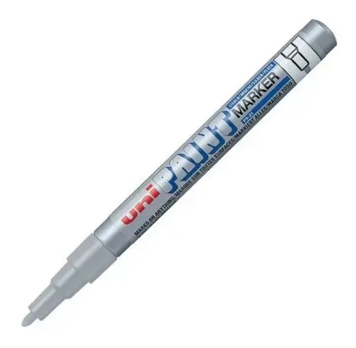 Marcador Permanente Uniball Px-21 Plata 0.8-1.2 Waterproof