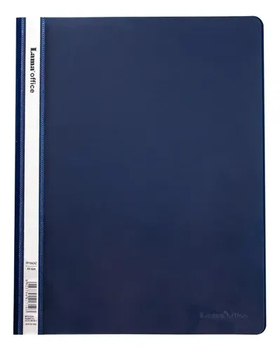 Carpeta De Presentación Oficio Tapa Cristal Pvc Lama Office Azul