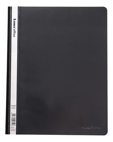Carpeta De Presentación Oficio Tapa Cristal Pvc Lama Office Negro