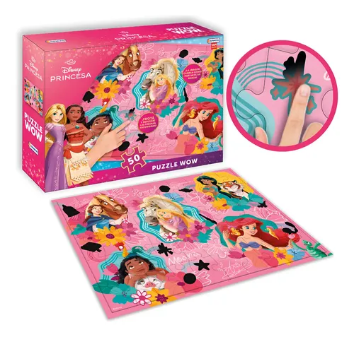 Rompecabezas Disney Princesas Puzzle Wow 50 Piezas